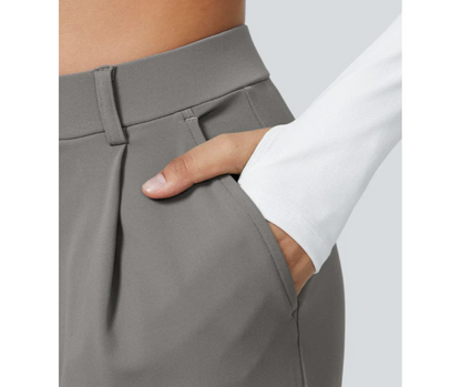 ROMASTRA - Pantalone Elastico Elegante a Vita Alta