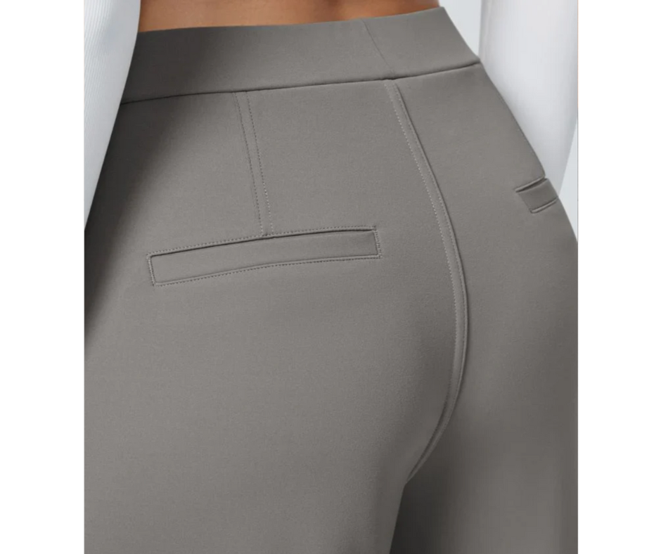 ROMASTRA - Pantalone Elastico Elegante a Vita Alta